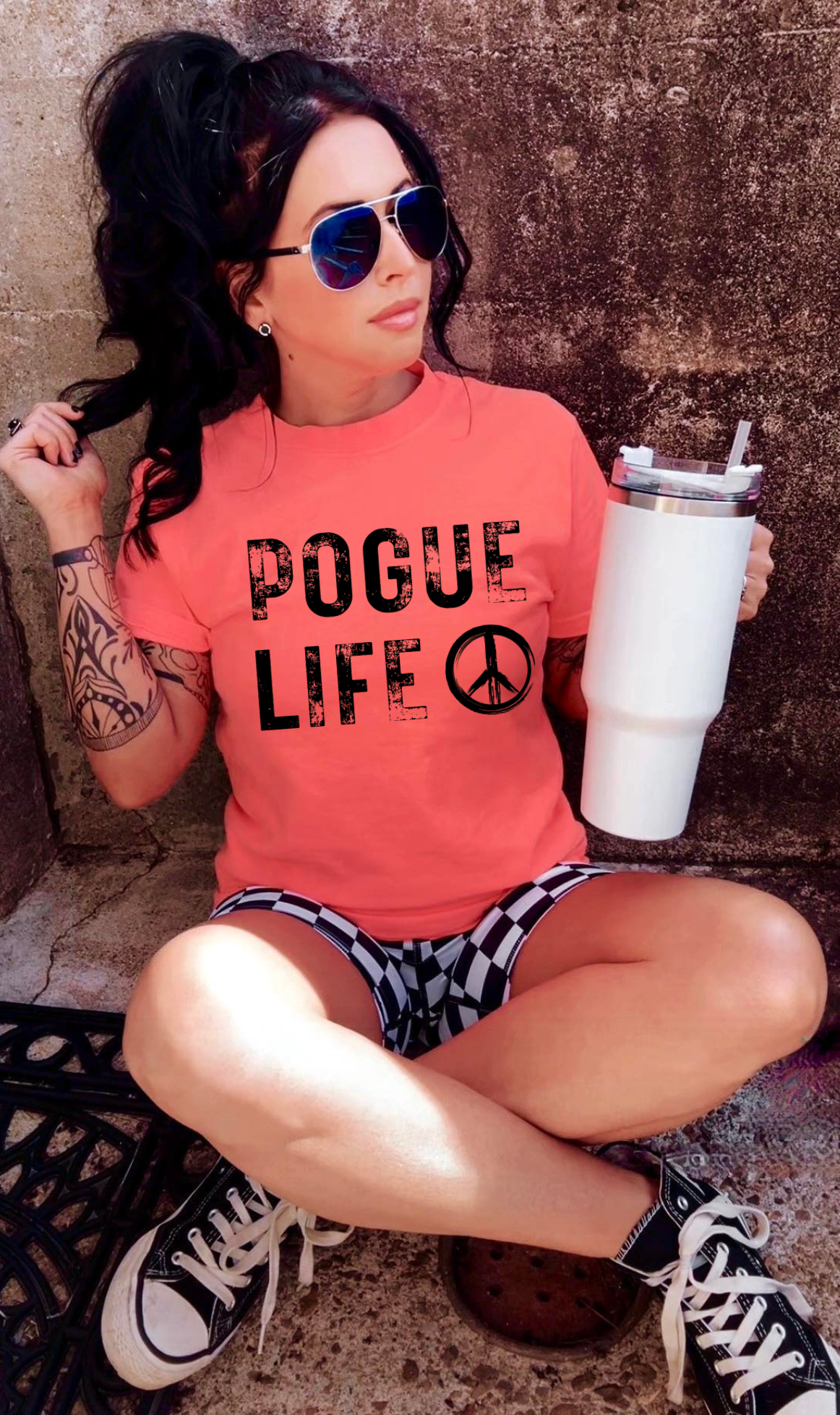 Pogue Life Peace Sign Tee/Sweatshirt