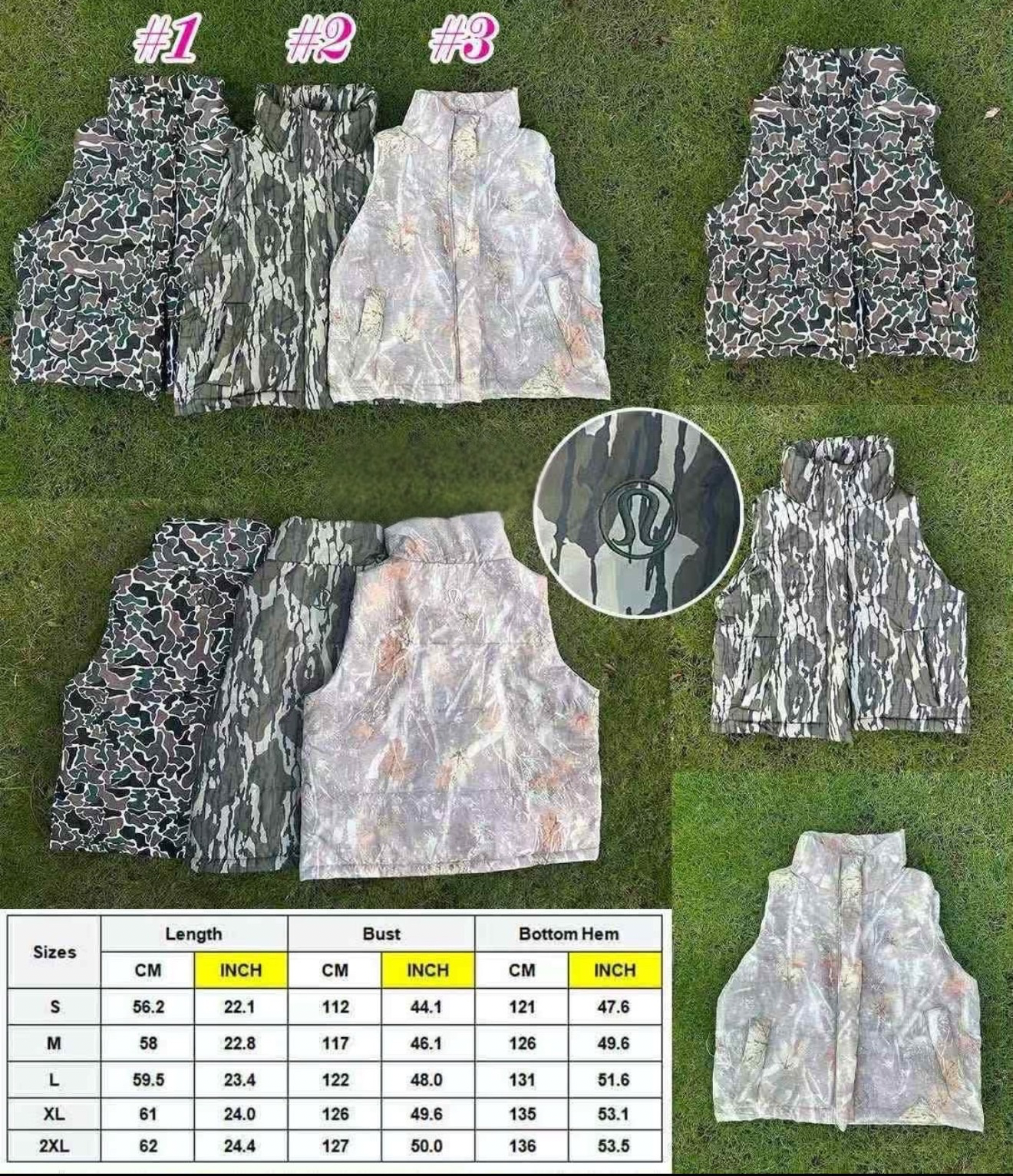 PREORDER Lulu Camo Puffer Vests