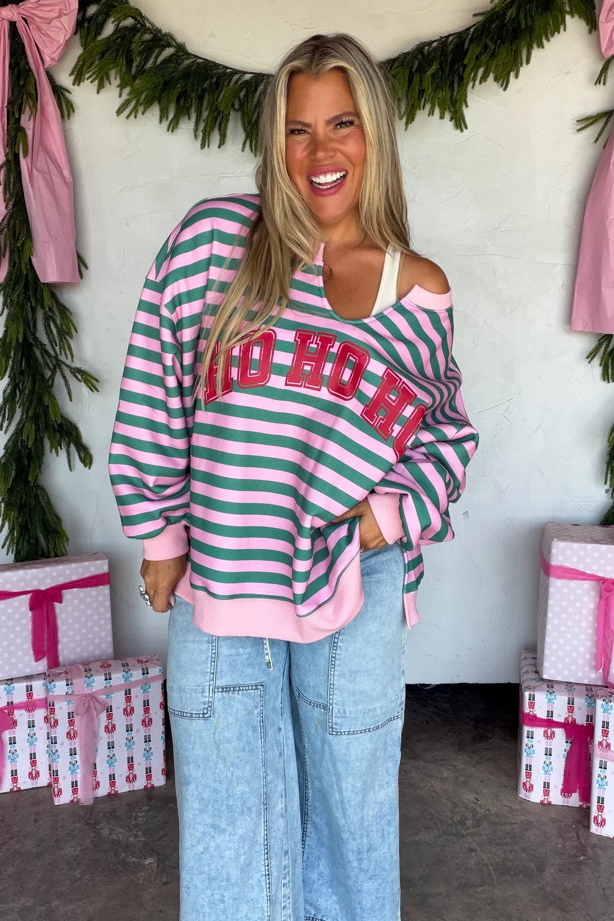 Jolly & Merry Oversized Pullover