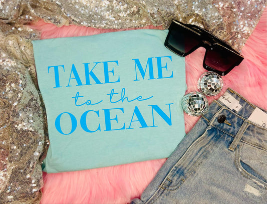 Take Me to the Ocean Heather Purist Tee