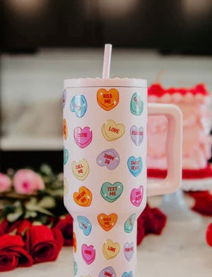 Candy Hearts Tumbler