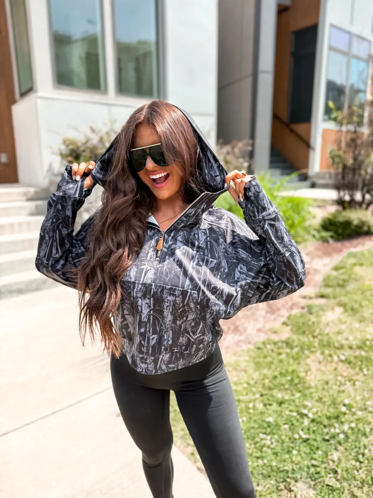 Blackout Dark Camo Summer Quarter Zip