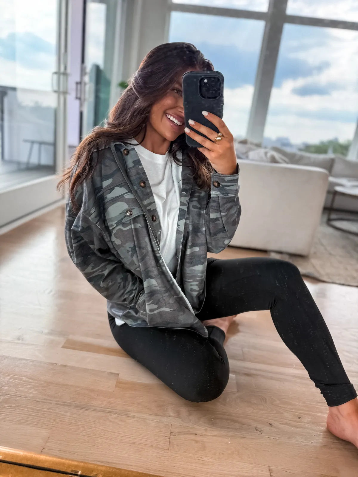 PREORDER Army Green Camo Shacket