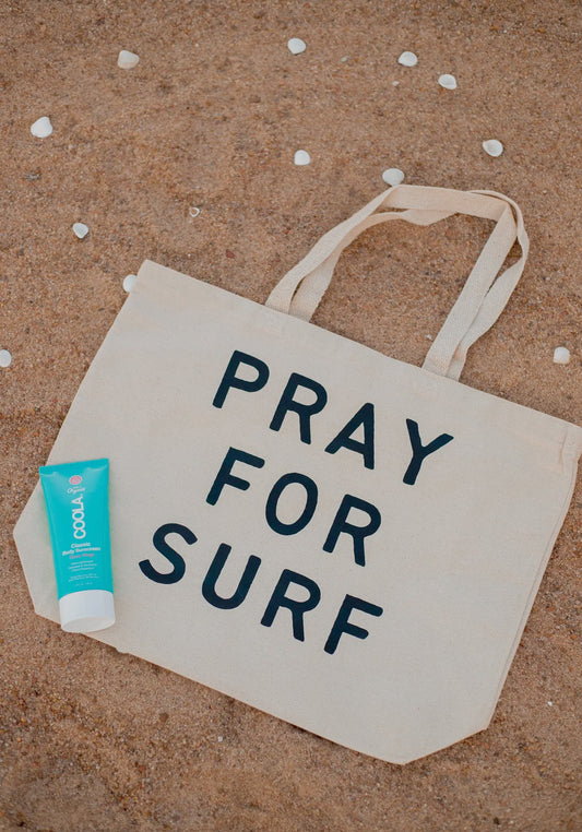 Pray For Surf Beach Bag