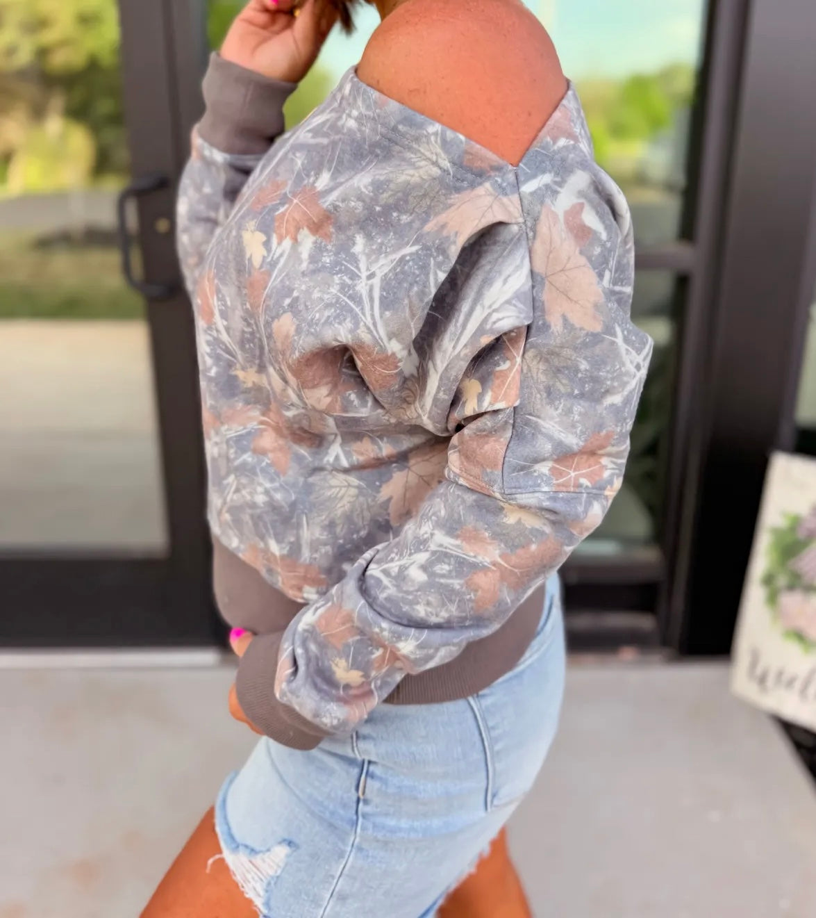 Preorder Timber Haze Off Shoulder Pullover