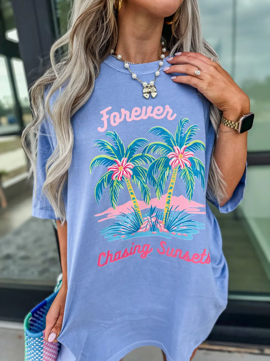 Vintage Forever Chasing Sunsets Tee