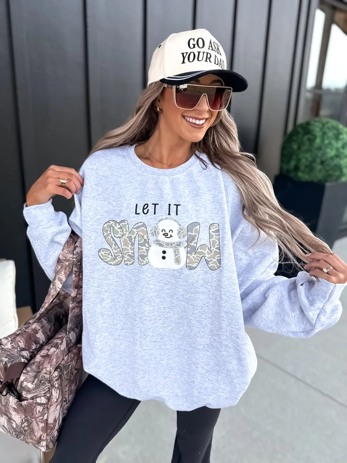 Let it Snow Duck Camo Crew
