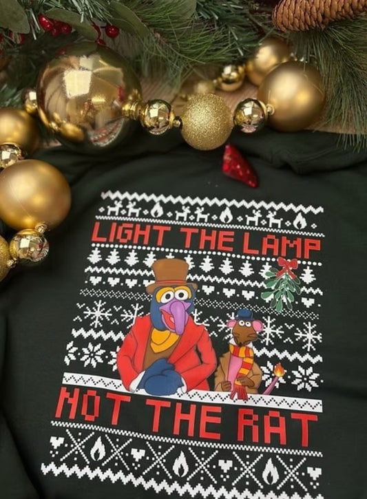 “Light the Lamp Not the Rat” Tee/Crewneck