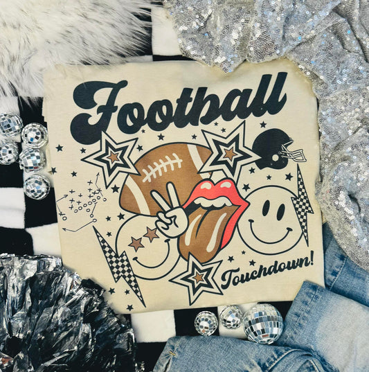 Football Tongue Star Tan Tee