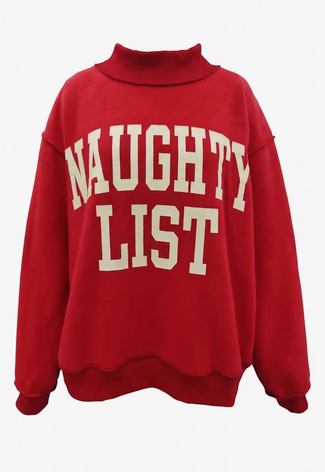 Naughty List / Nice List Reversible Mockneck