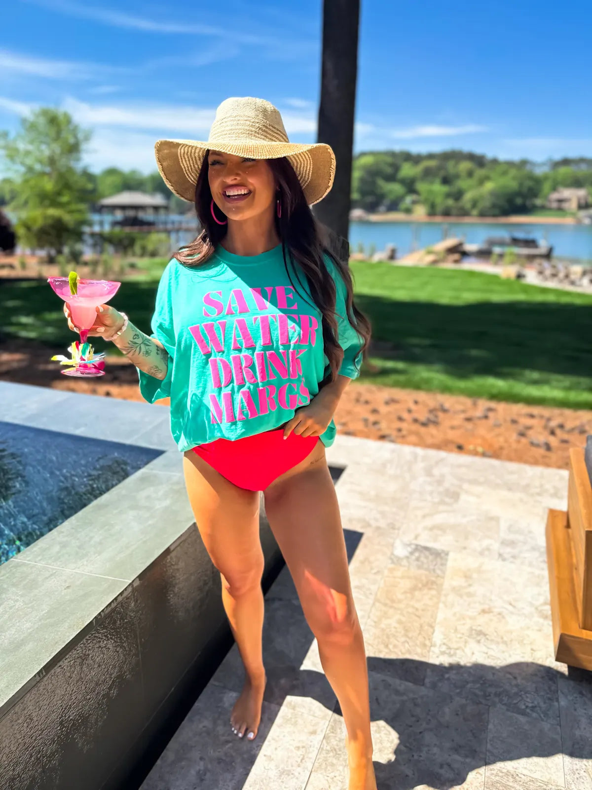 Save Water Drink Margs Island Reef Tee
