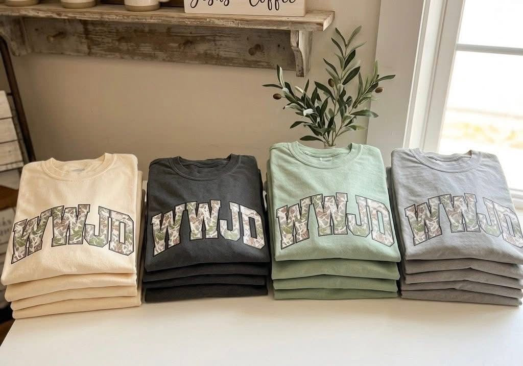 WWJD Dark Camo Tee/Sweatshirt