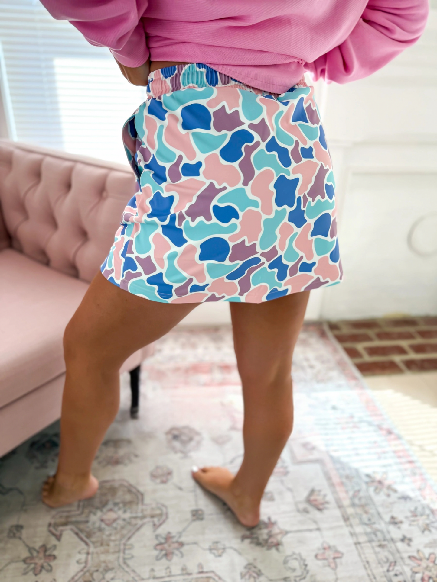 PREORDER Pastel Duck Camo Active Skort