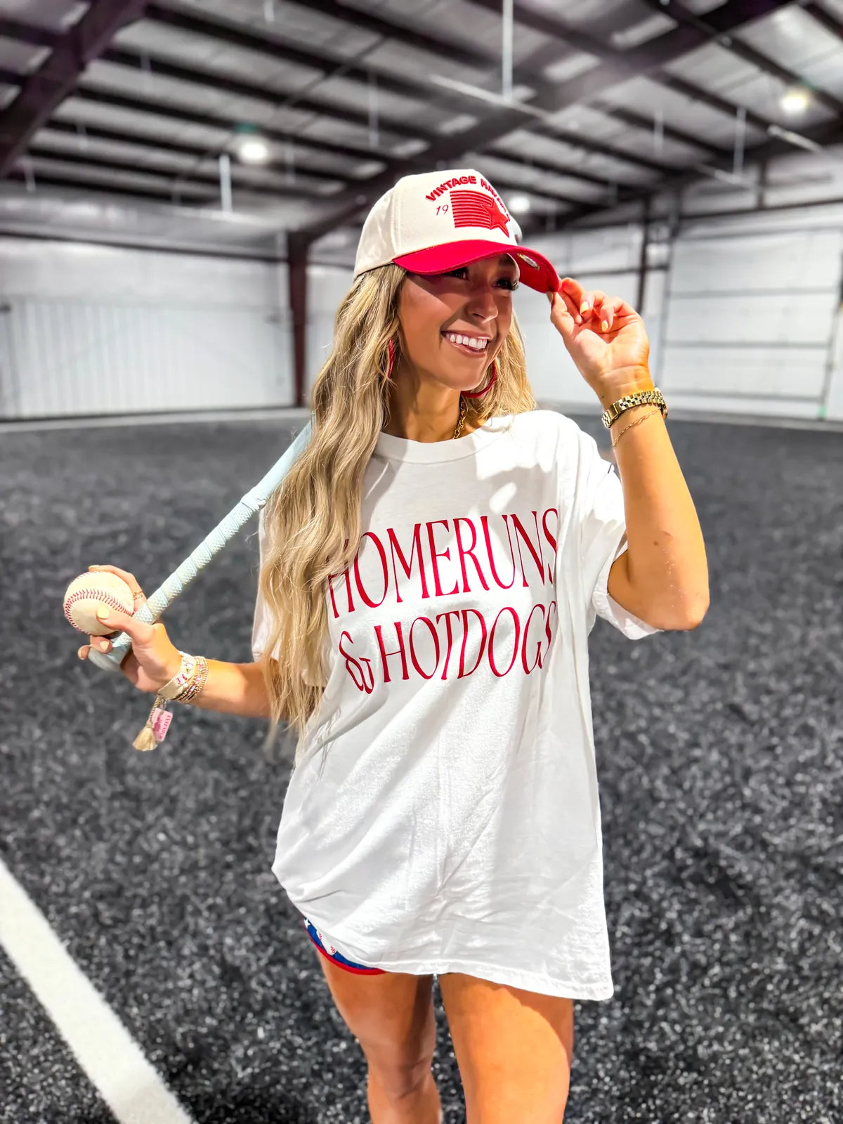 Homeruns & Hot Dogs Tee