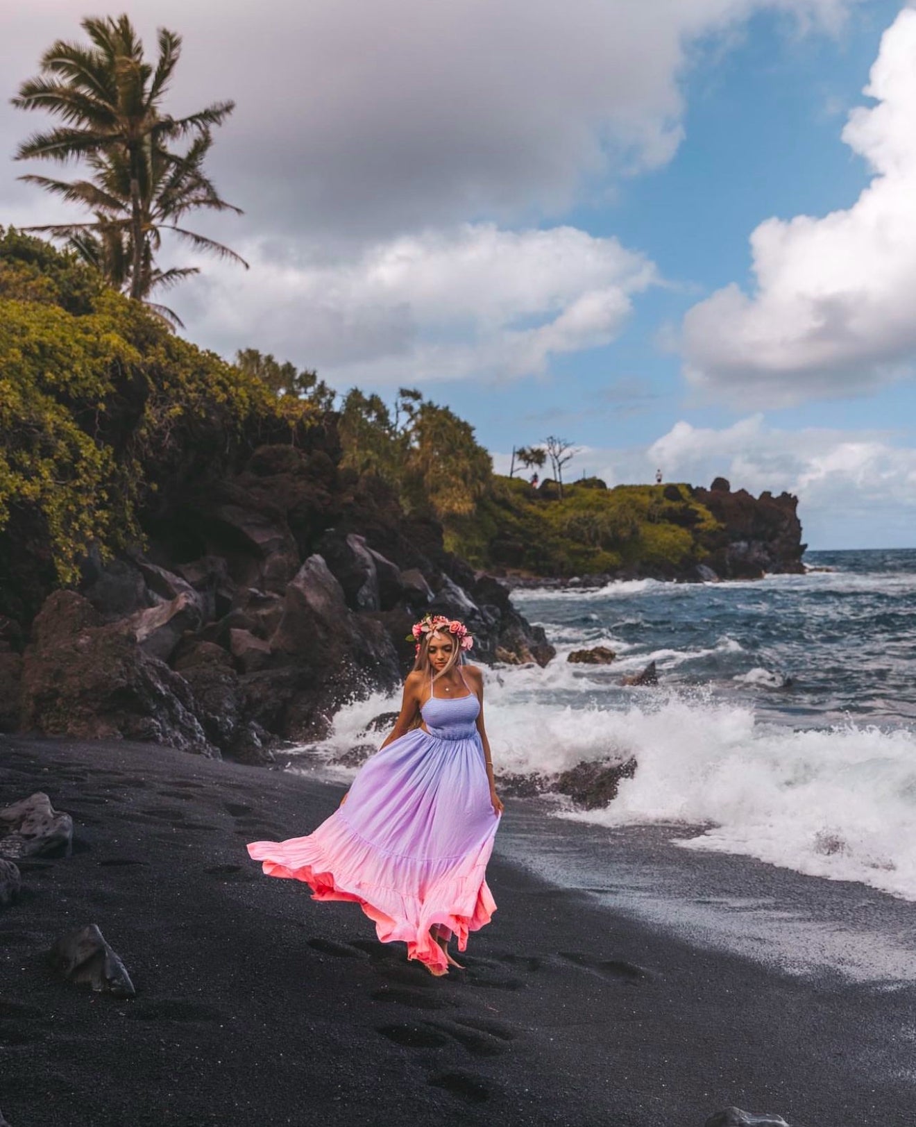 Lavender Pink Maxi Dress