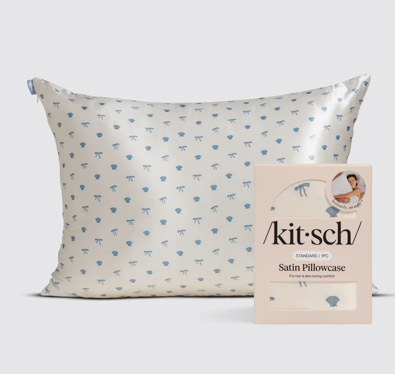 Coastal Bows Satin Pillowcase