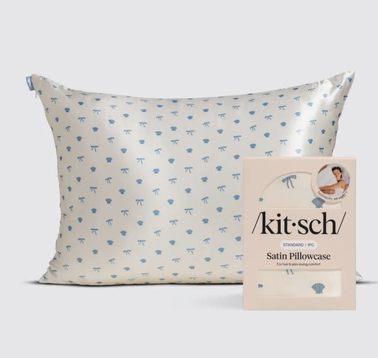 Coastal Bows Satin Pillowcase