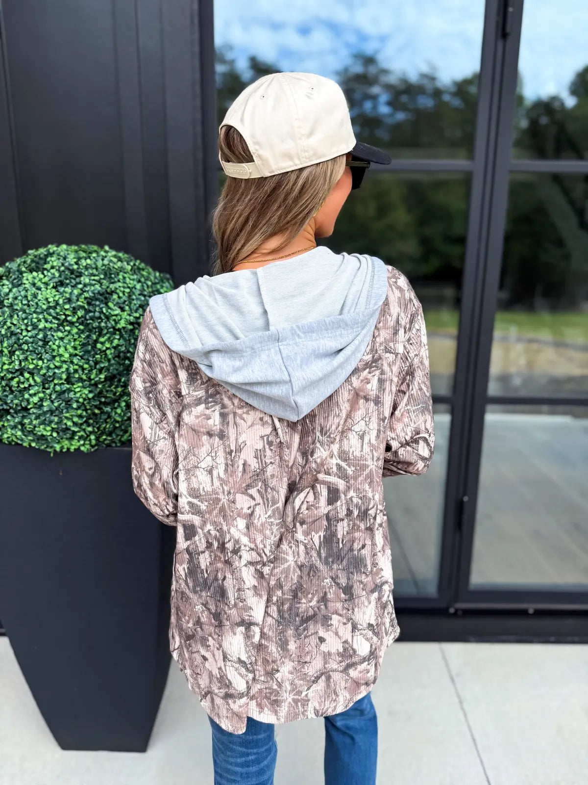 PREORDER Ribbed Shacket Dark Camo