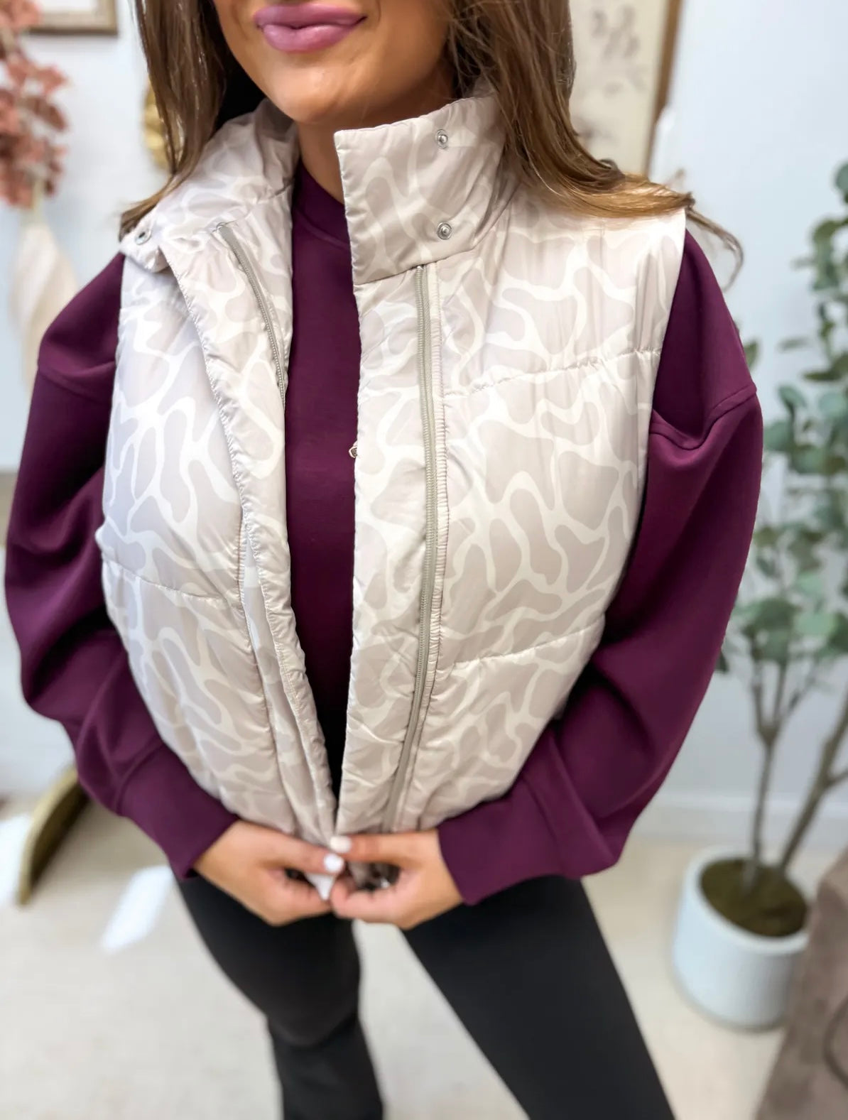 PREORDER Neutral Marsh Camo Puffer Vest