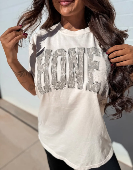 Honey Bottomland Camo Tee