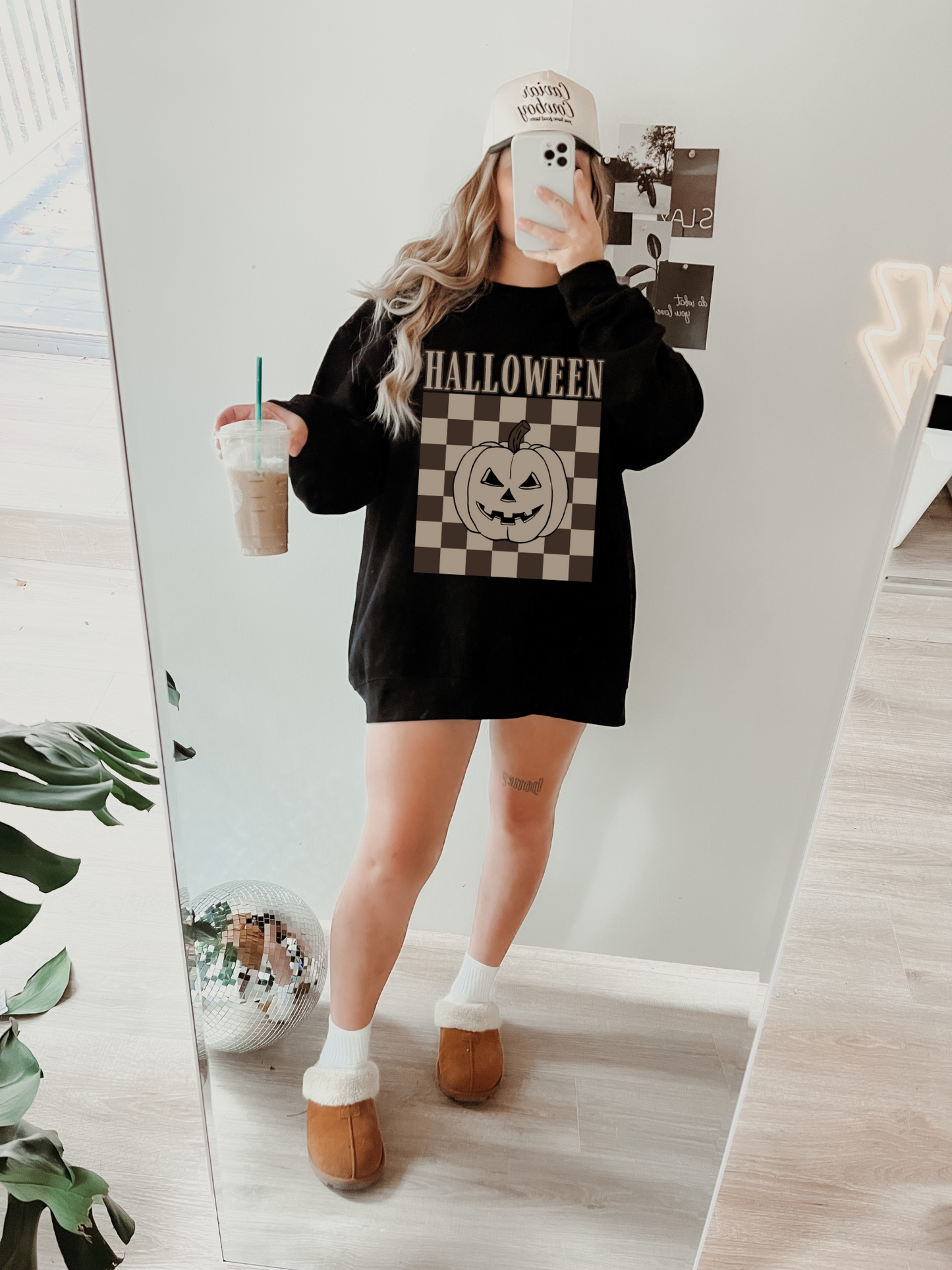 Checkered Halloween Tee/Sweatshirt