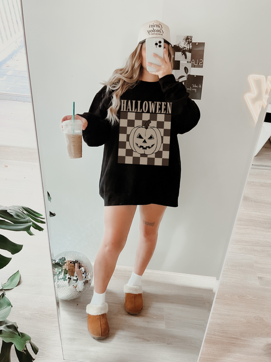 Checkered Halloween Tee/Sweatshirt
