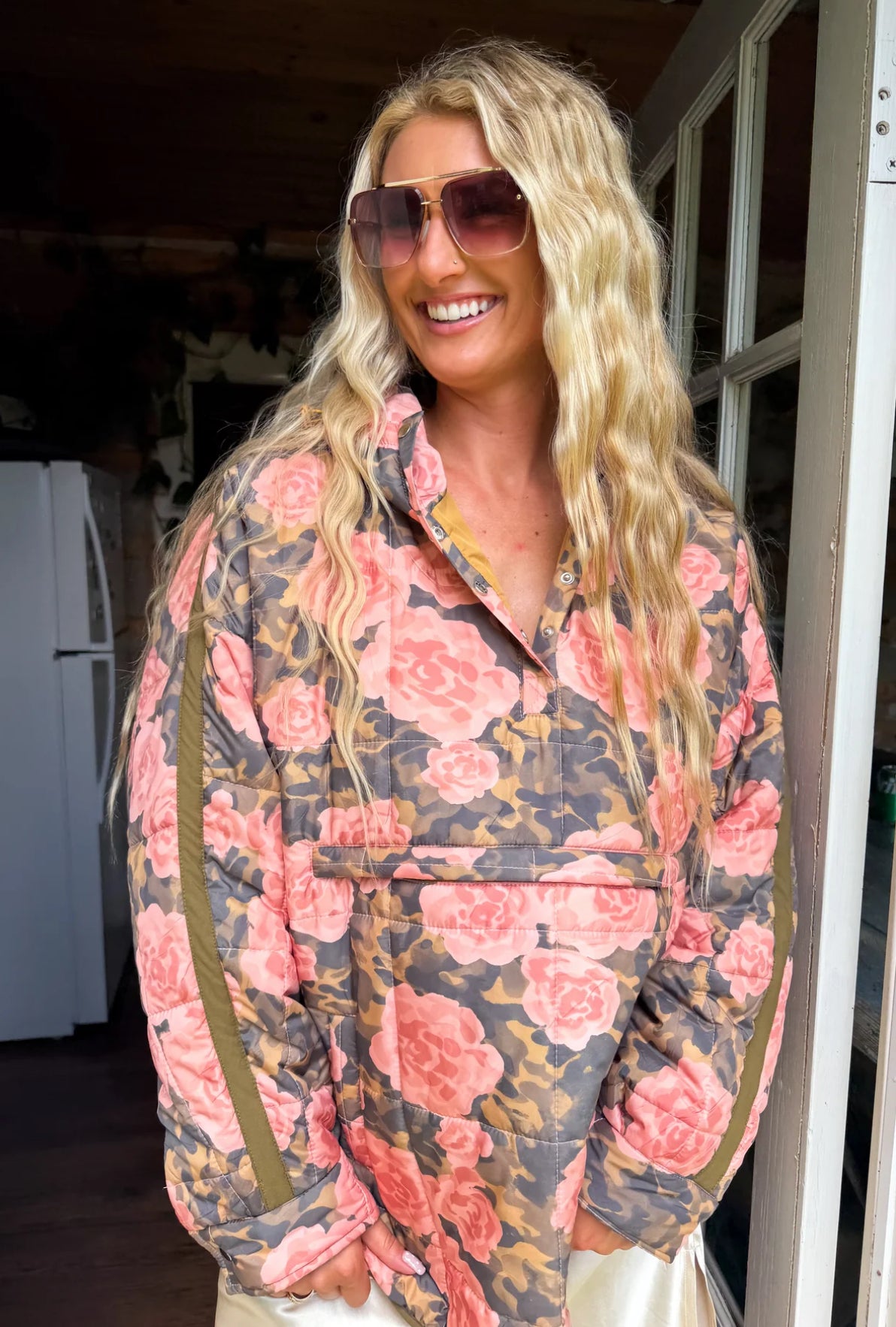 Preorder Outdoorsy Floral Camo Puffer Jacket