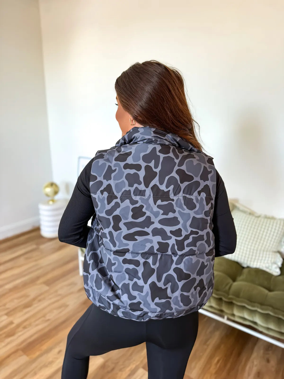 Preorder Blackout Duck Camo Puffer Vest