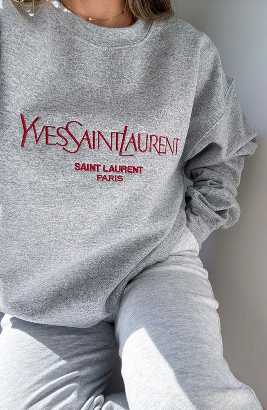 Yves Festive Embroidered Crewneck
