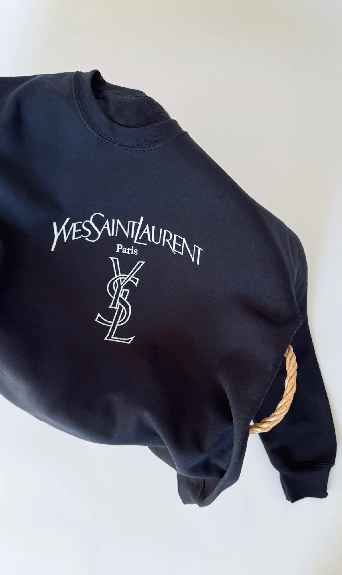 Preppy Paris Embroidered Sweatshirt