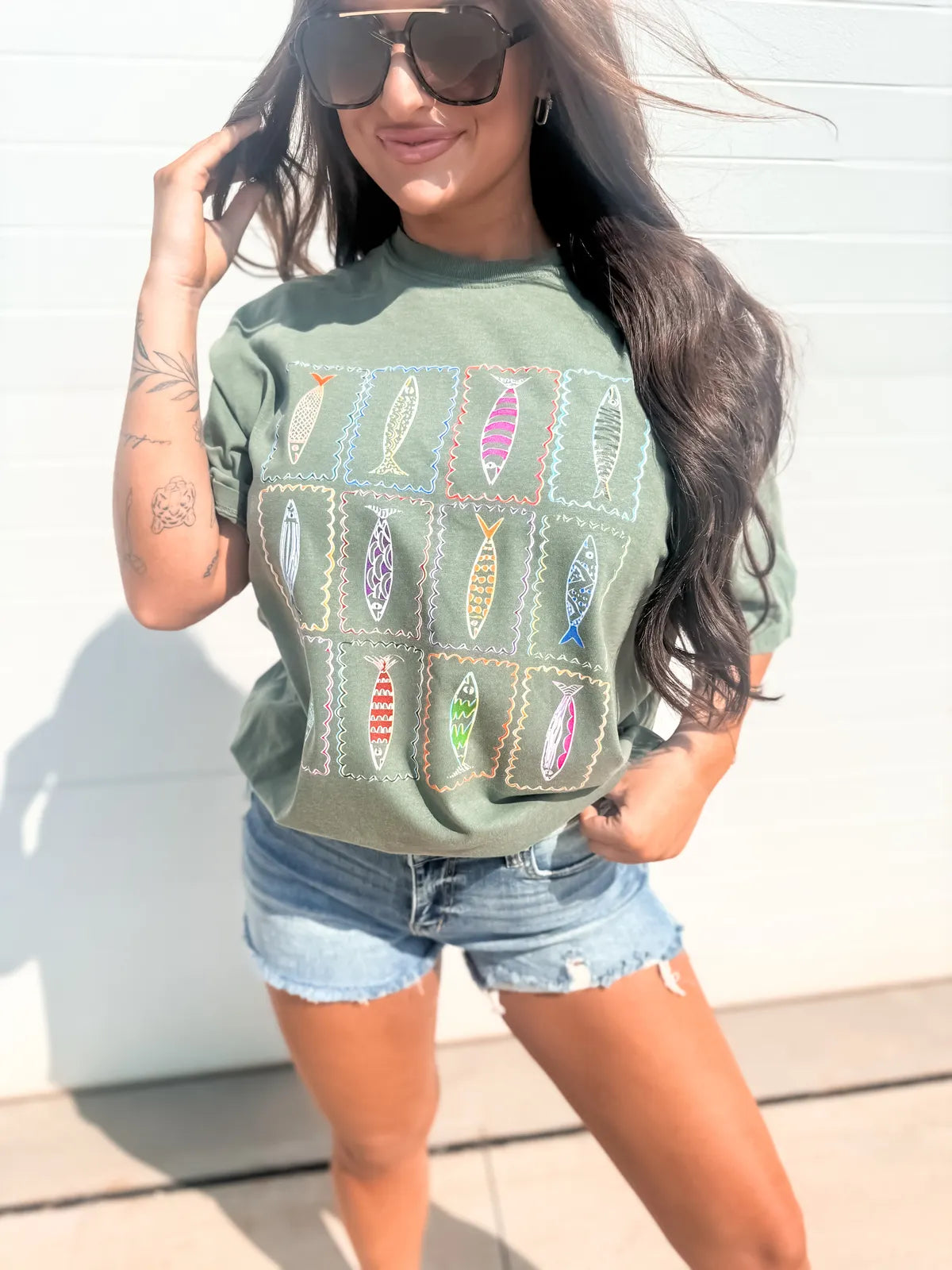 Sardines Collage Tee