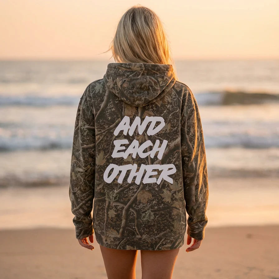 Pray For Surf Camo Hoodie
