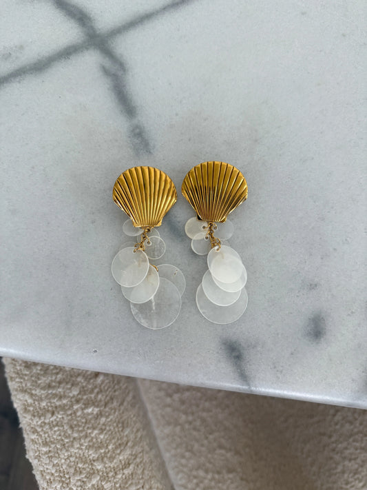 Pearls & Shells Earrings