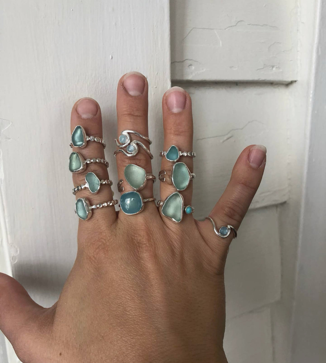 Dainty Seaglass Ring