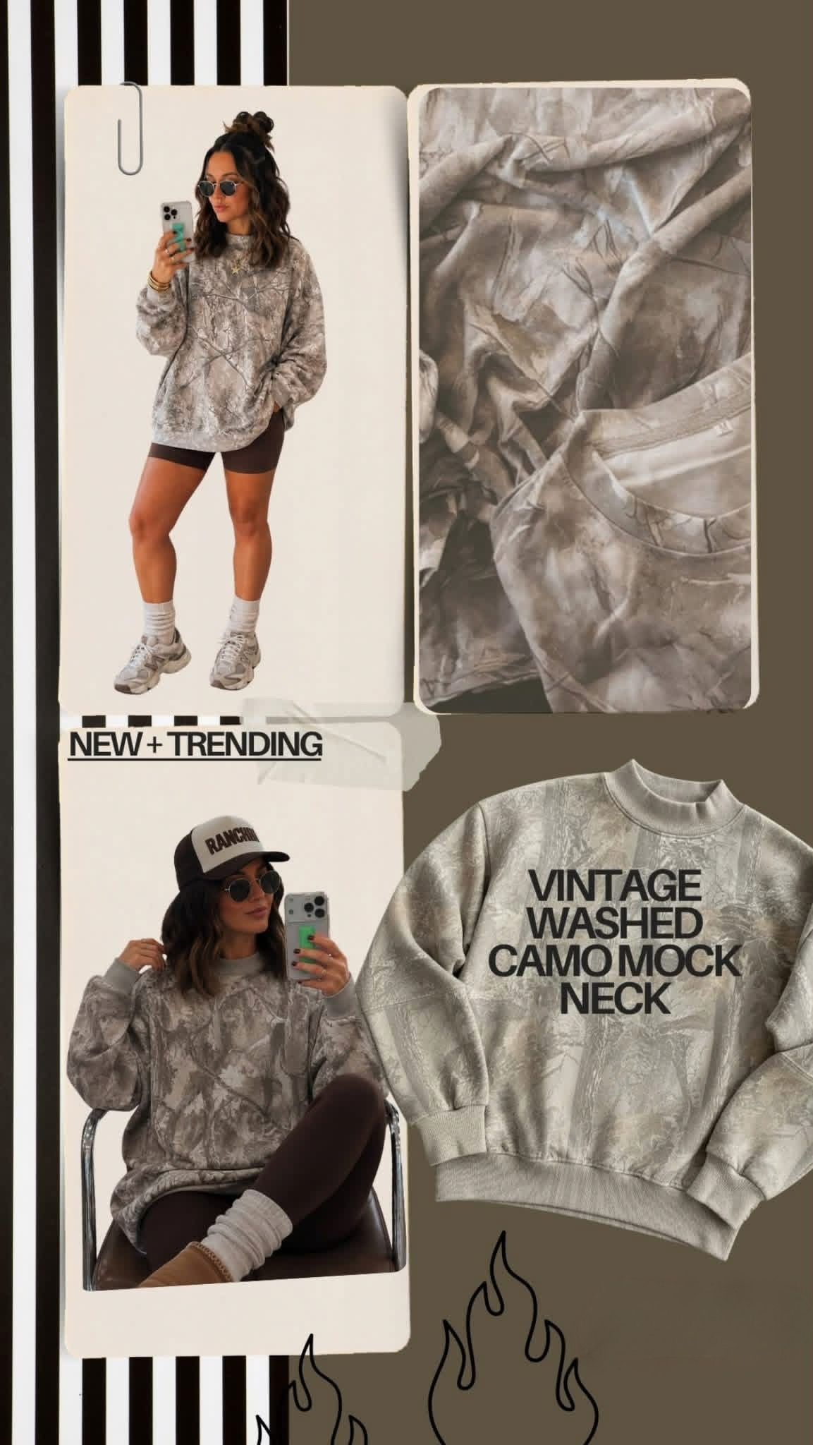 Vintage Camo Mocknecks