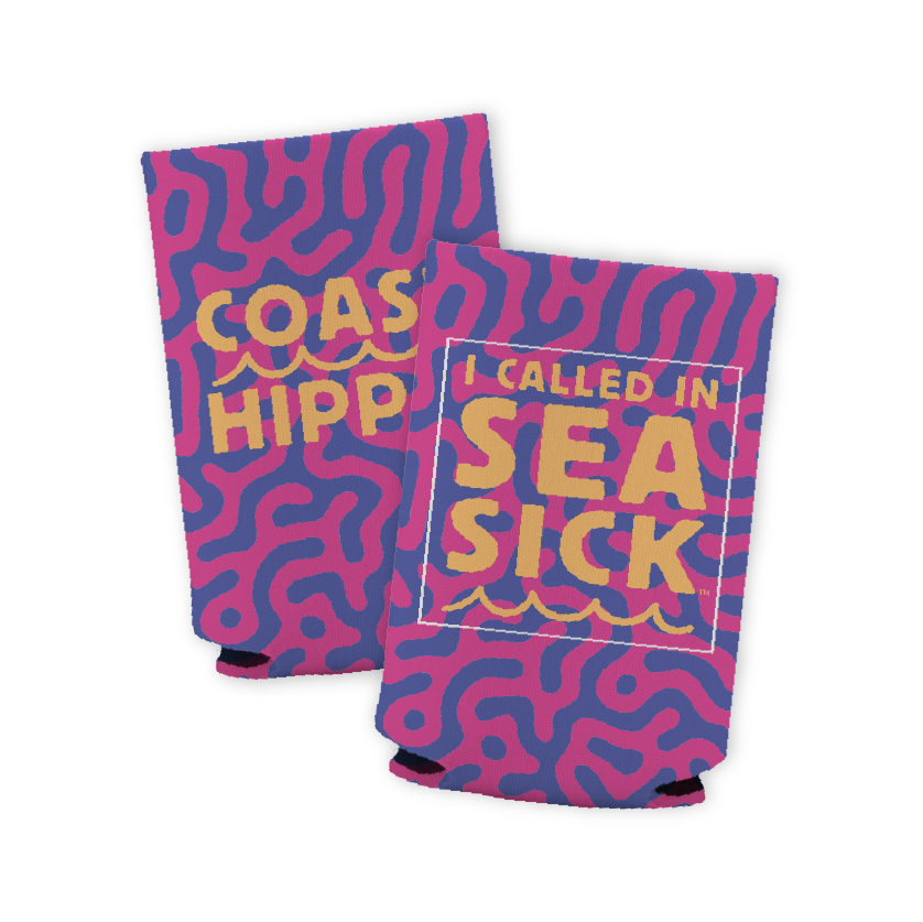 Pink Coral Sea Sick Koozie