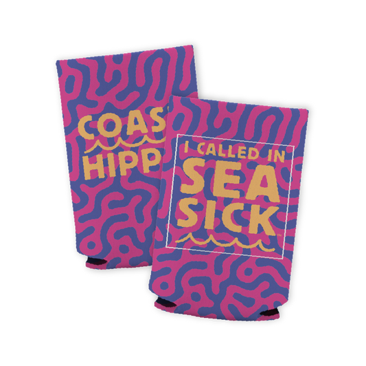 Pink Coral Sea Sick Koozie