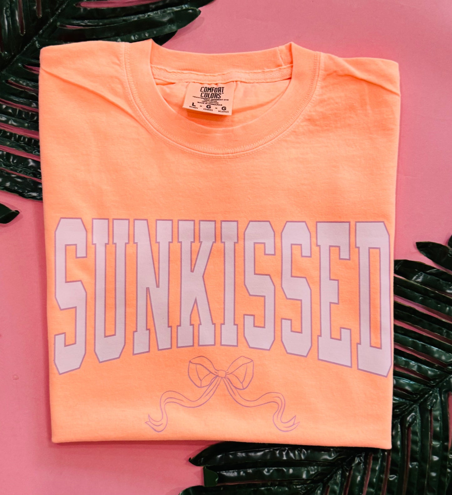 Neon Sunkissed Bow Tee/Crops