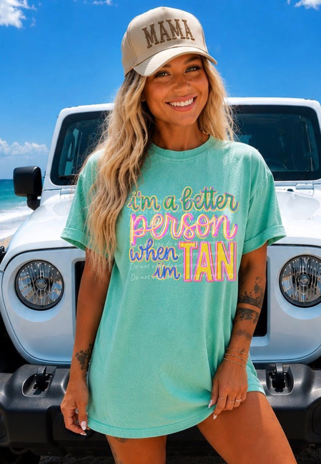 I’m a Better Person When I’m Tan Tee