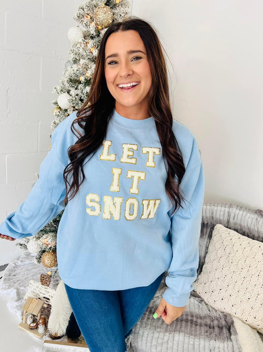 Let It Snow Patch Sweatshirt