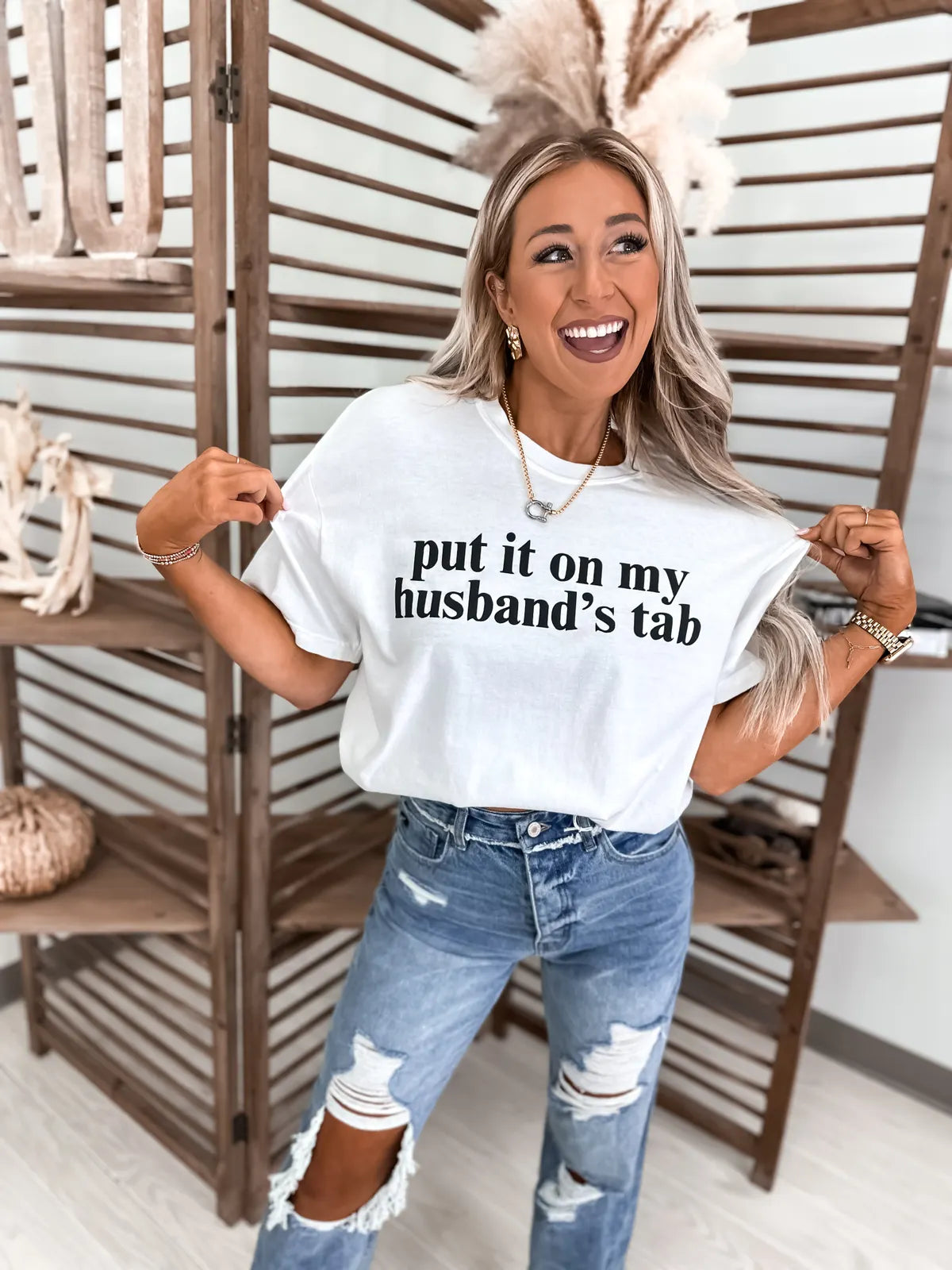 Put it on My Husband’s Tab Tee