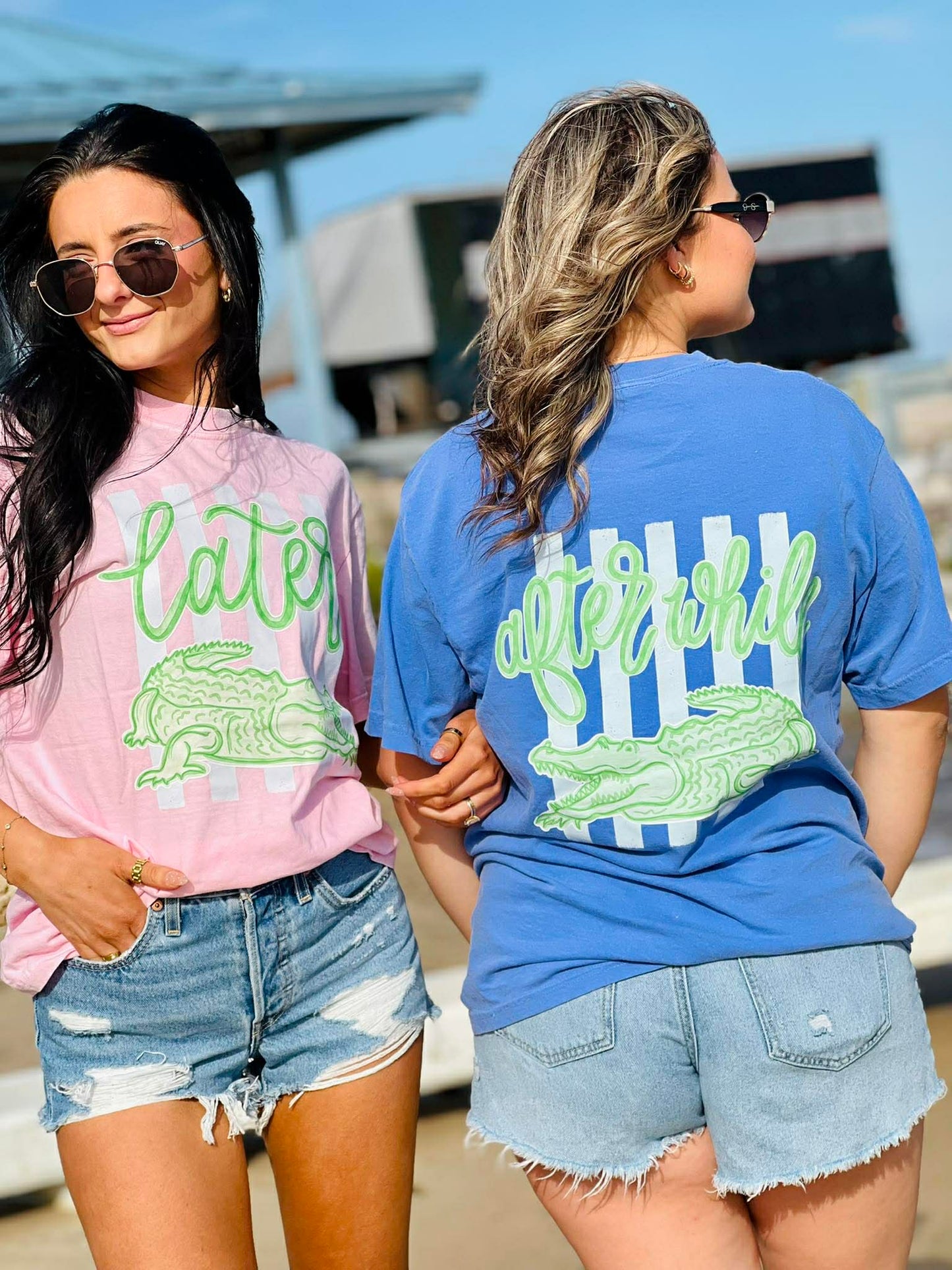 Striped Later Gator, After While Crocodile Tee