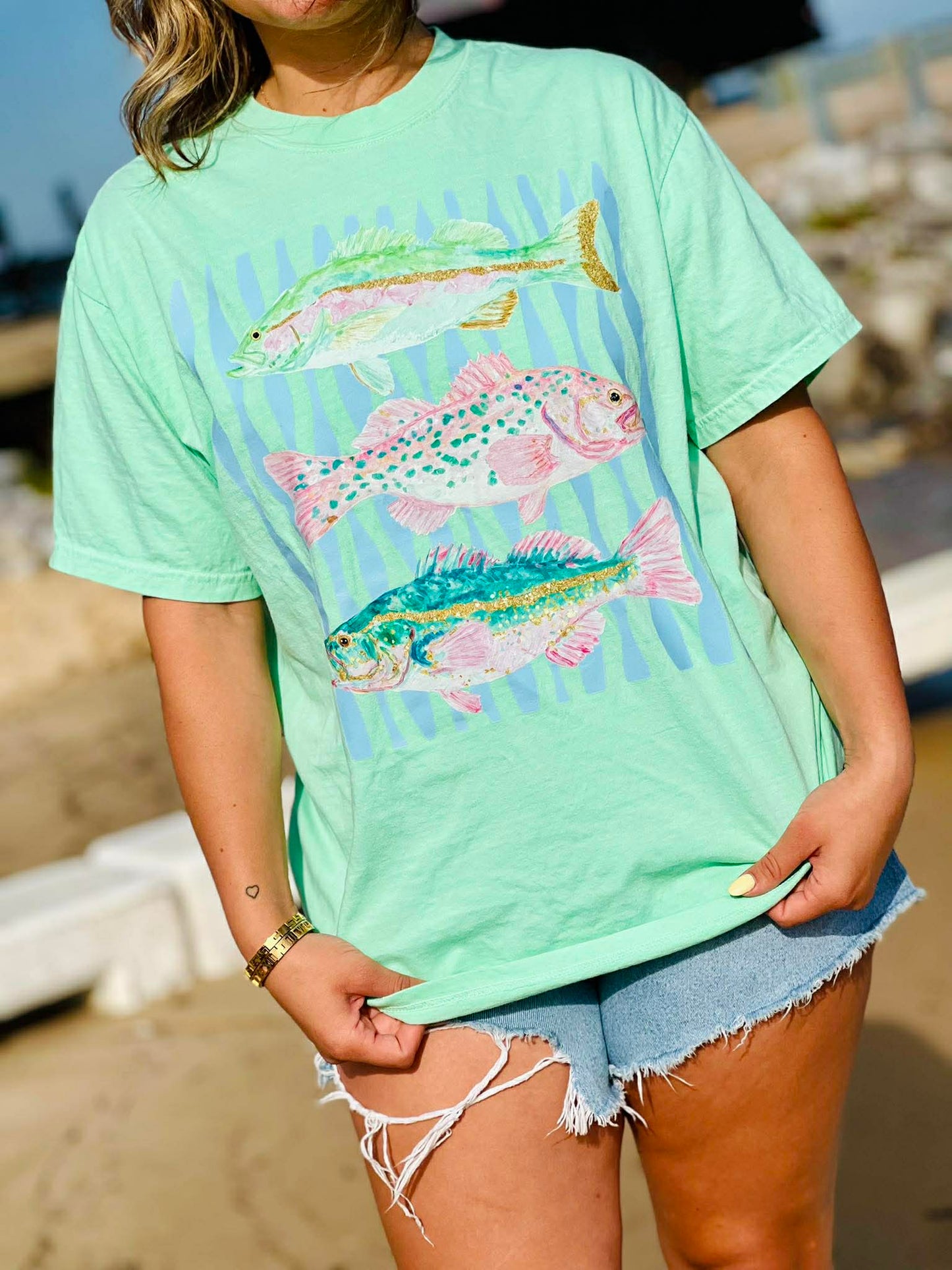 Pastel Trio Fish DTF Graphic #EDAY19