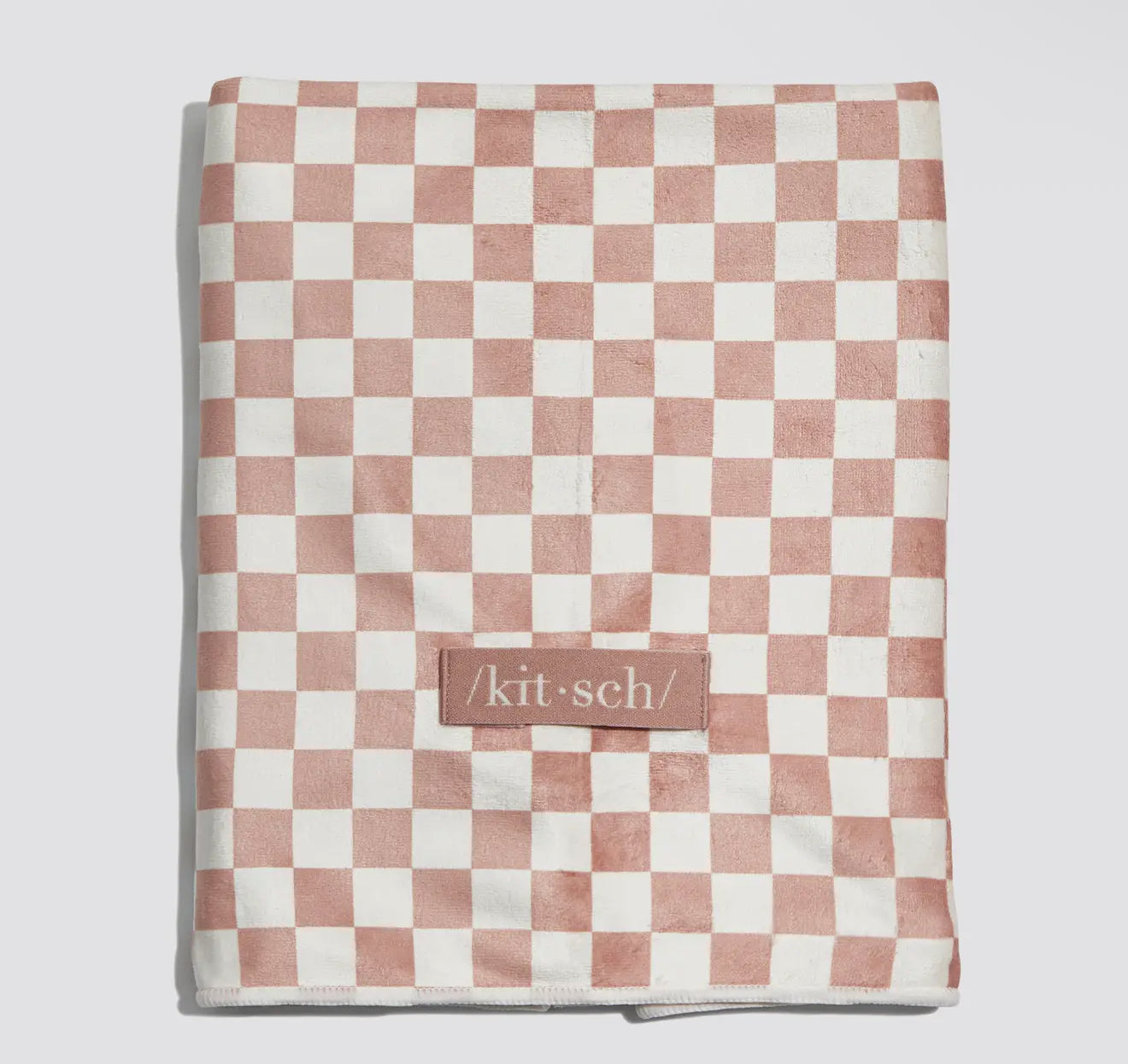 Neutral Checkered Quick Dry Hair Towels