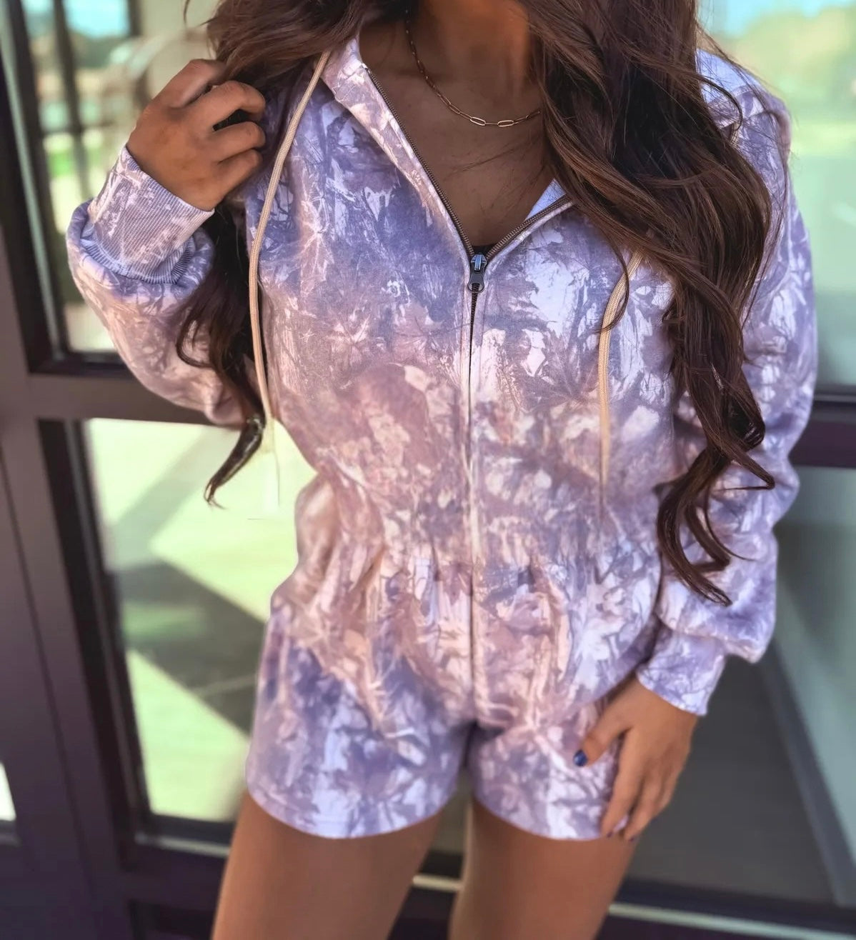 PREORDER Dark Camo Cozy Hooded Romper