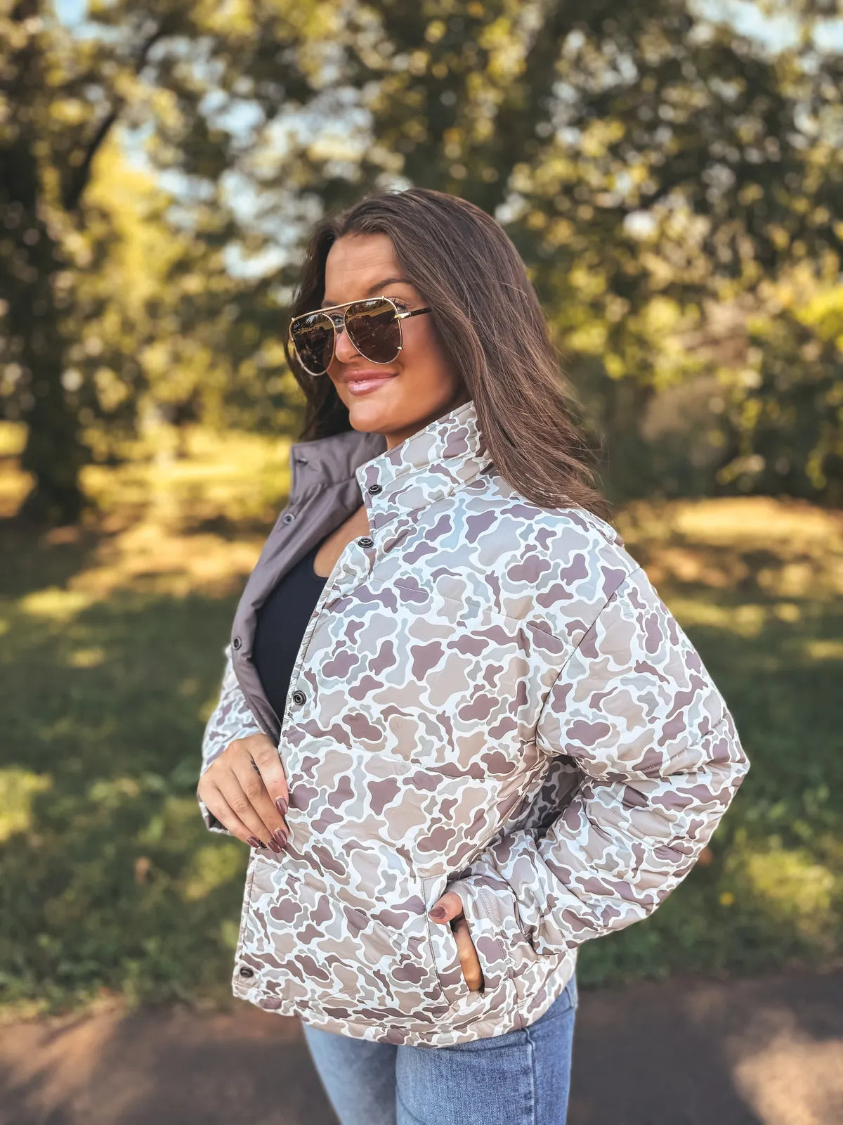 PREORDER Duck Camo Reversible Puffer Jacket