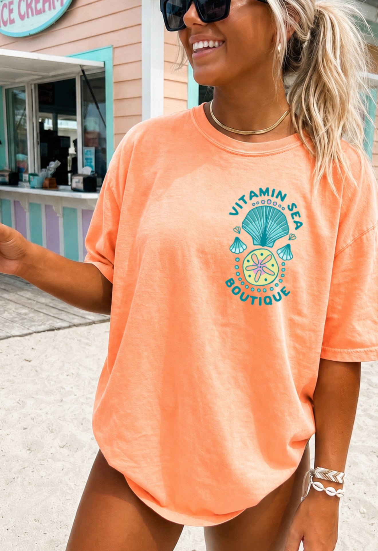 Shell Starfish Neon Tee