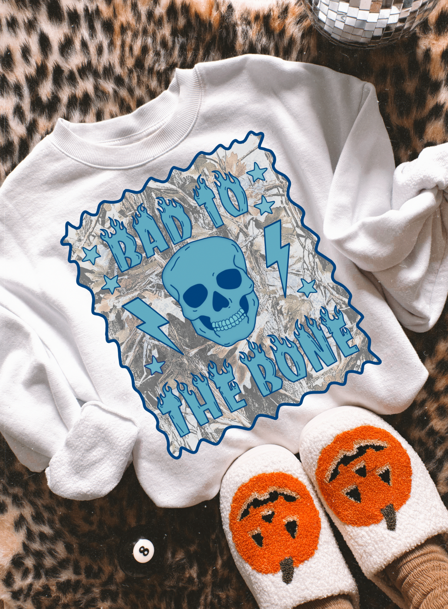 Bad to the Bone Camo Sweatshirt