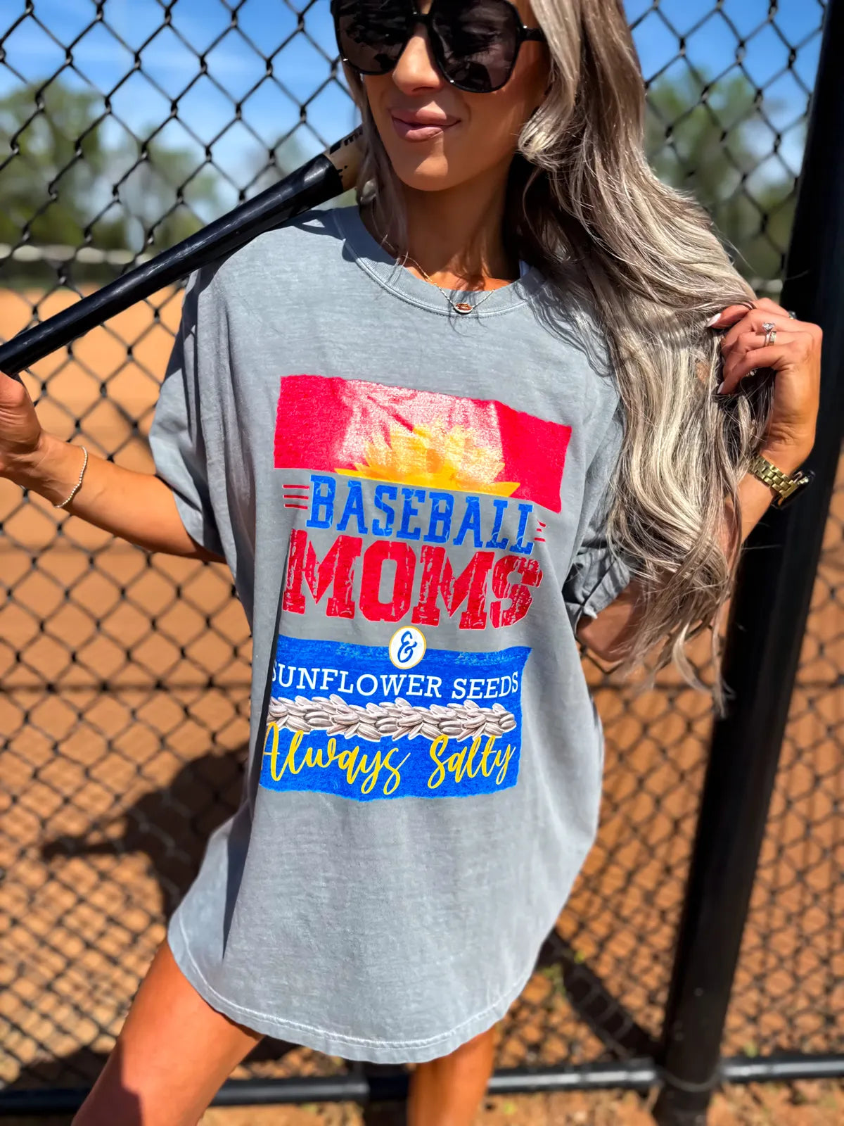 Baseball Moms Sunflower Seeds Tee