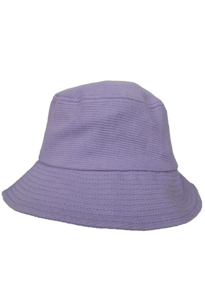 PURPLE CORDUROY BUCKET HAT